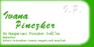 ivana pinczker business card